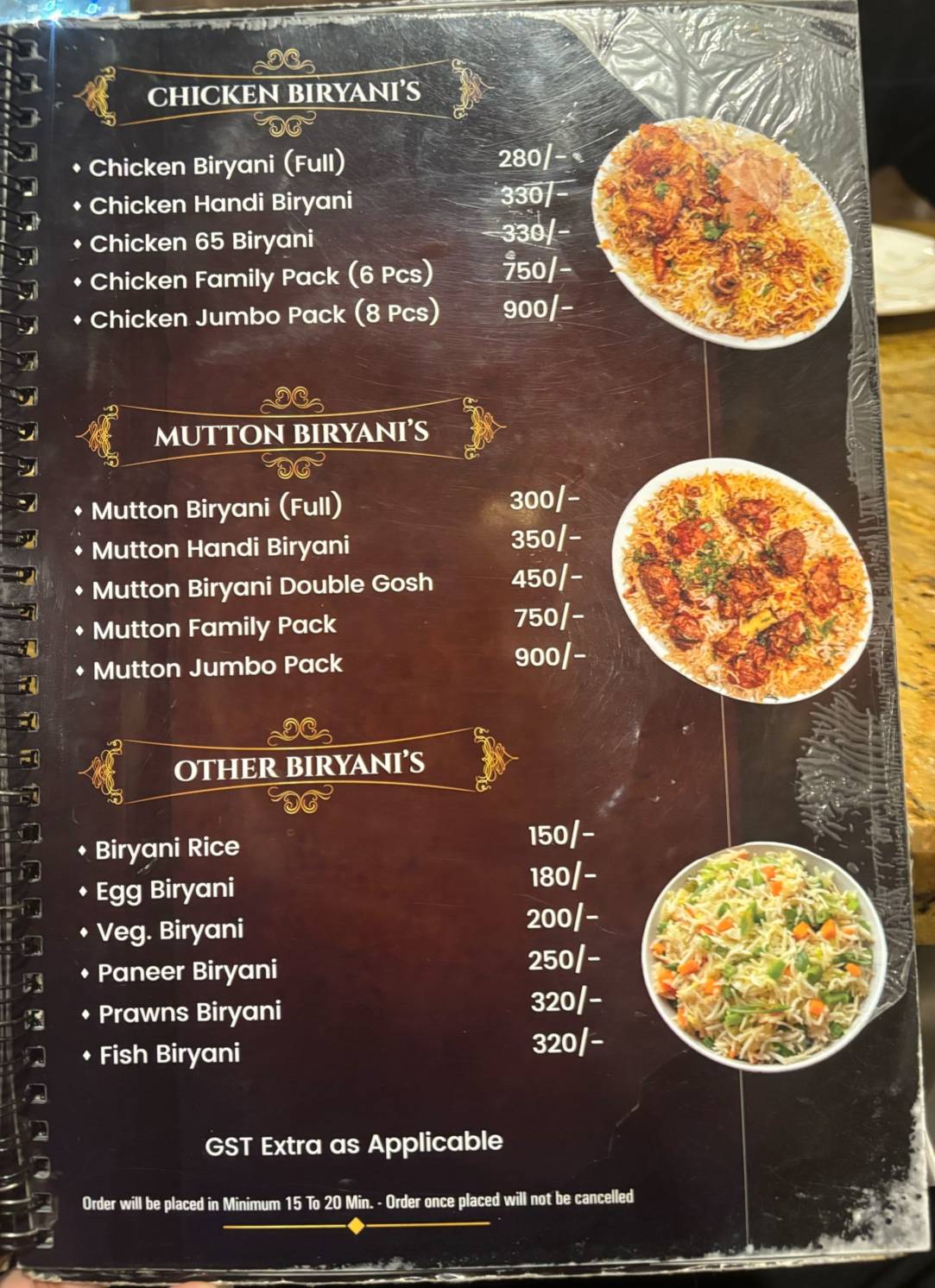 HILLSTAR RESTAURANT menu