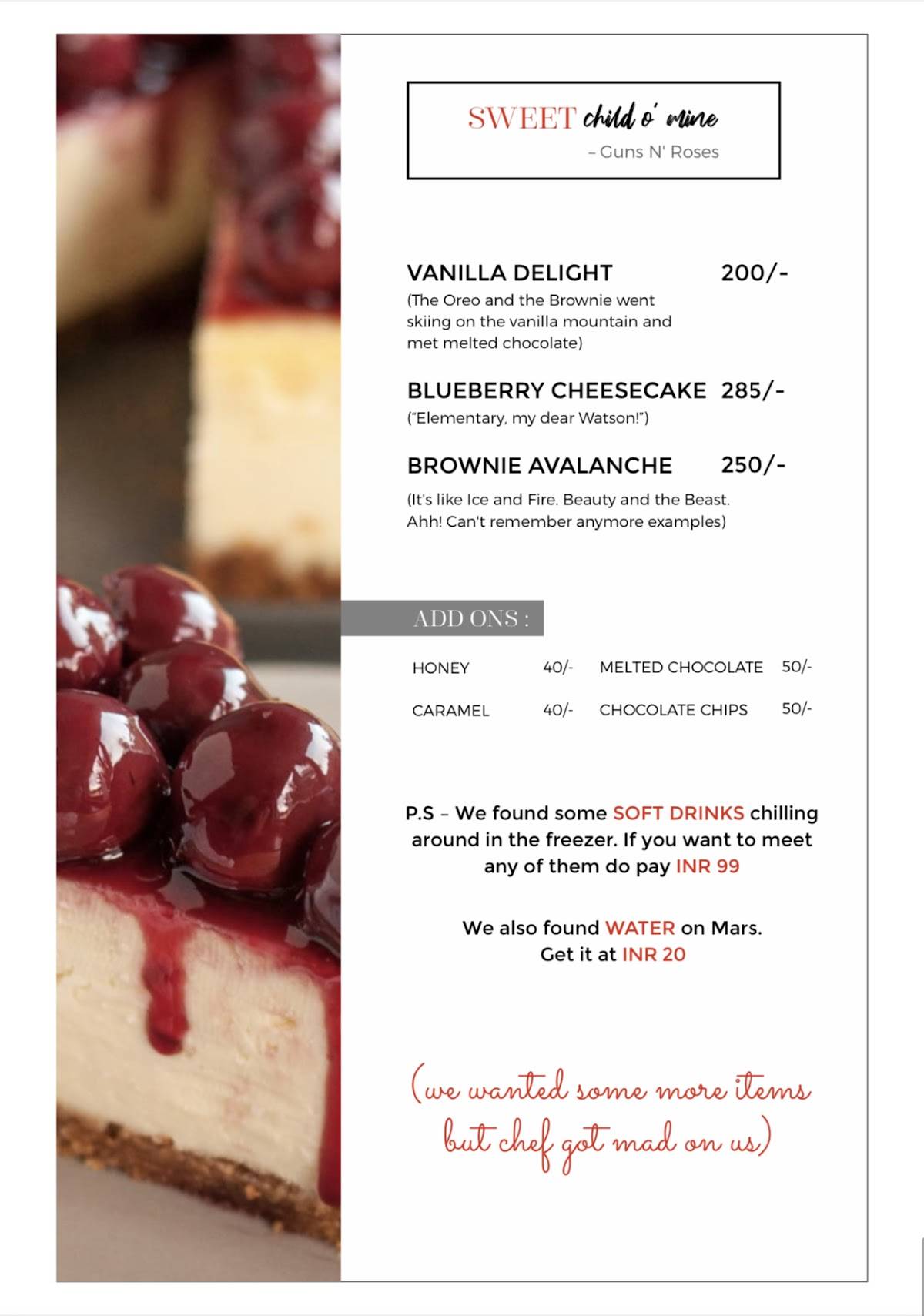 HODOL'S menu
