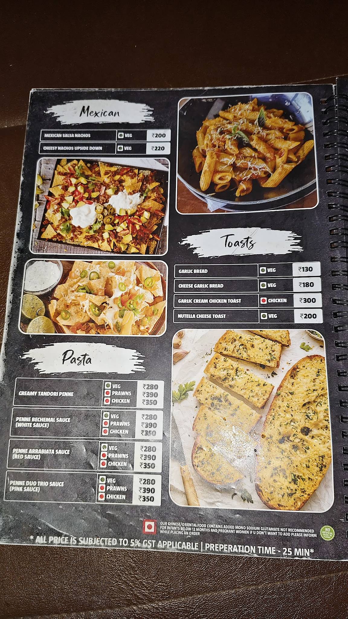 HOLBORN-THE FLAMING GASTRONOMY menu