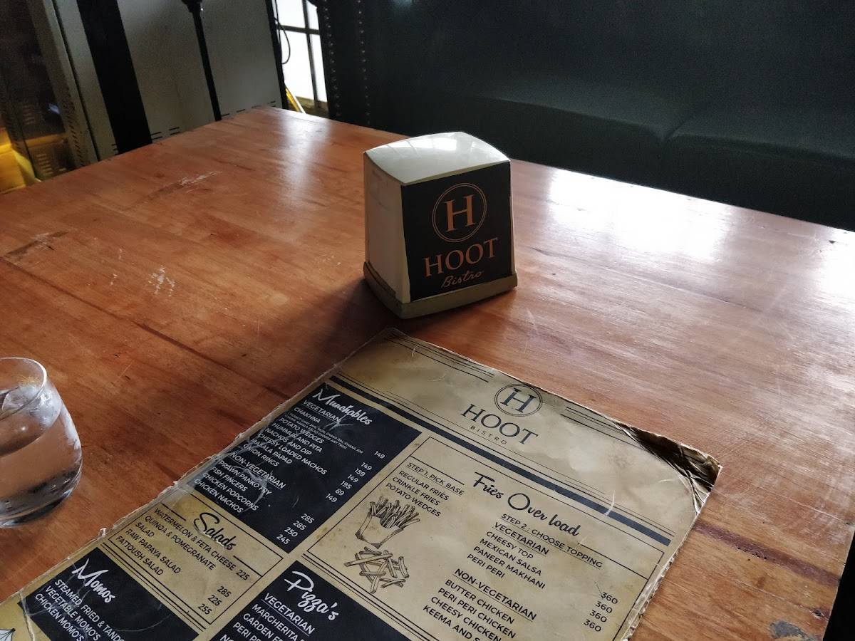 HOOT Bistro menu