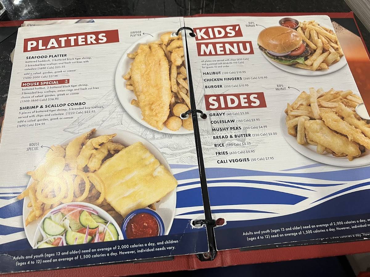 Menu de Halibut House Fish & Chips