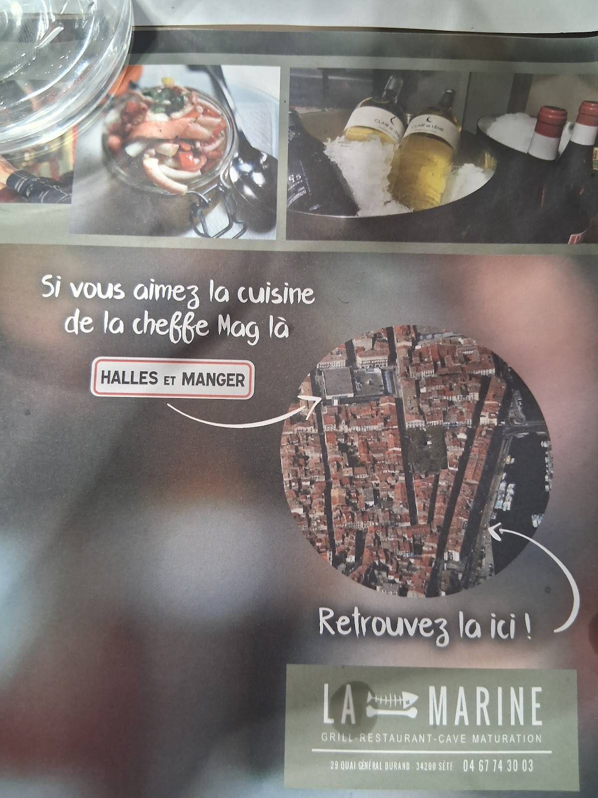 Menu de Halles et Manger