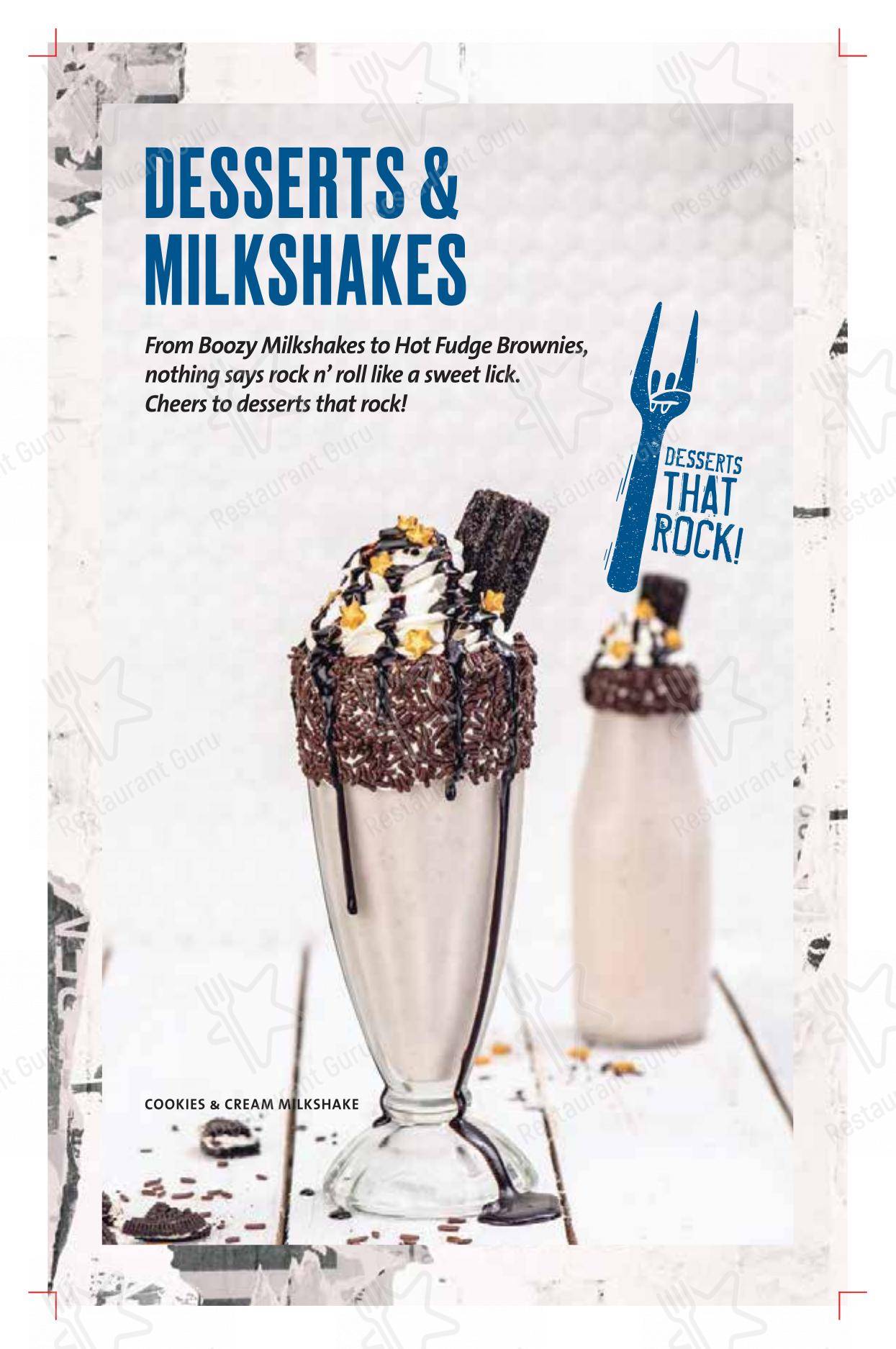 Hard Rock Cafe Whitefield - Menu