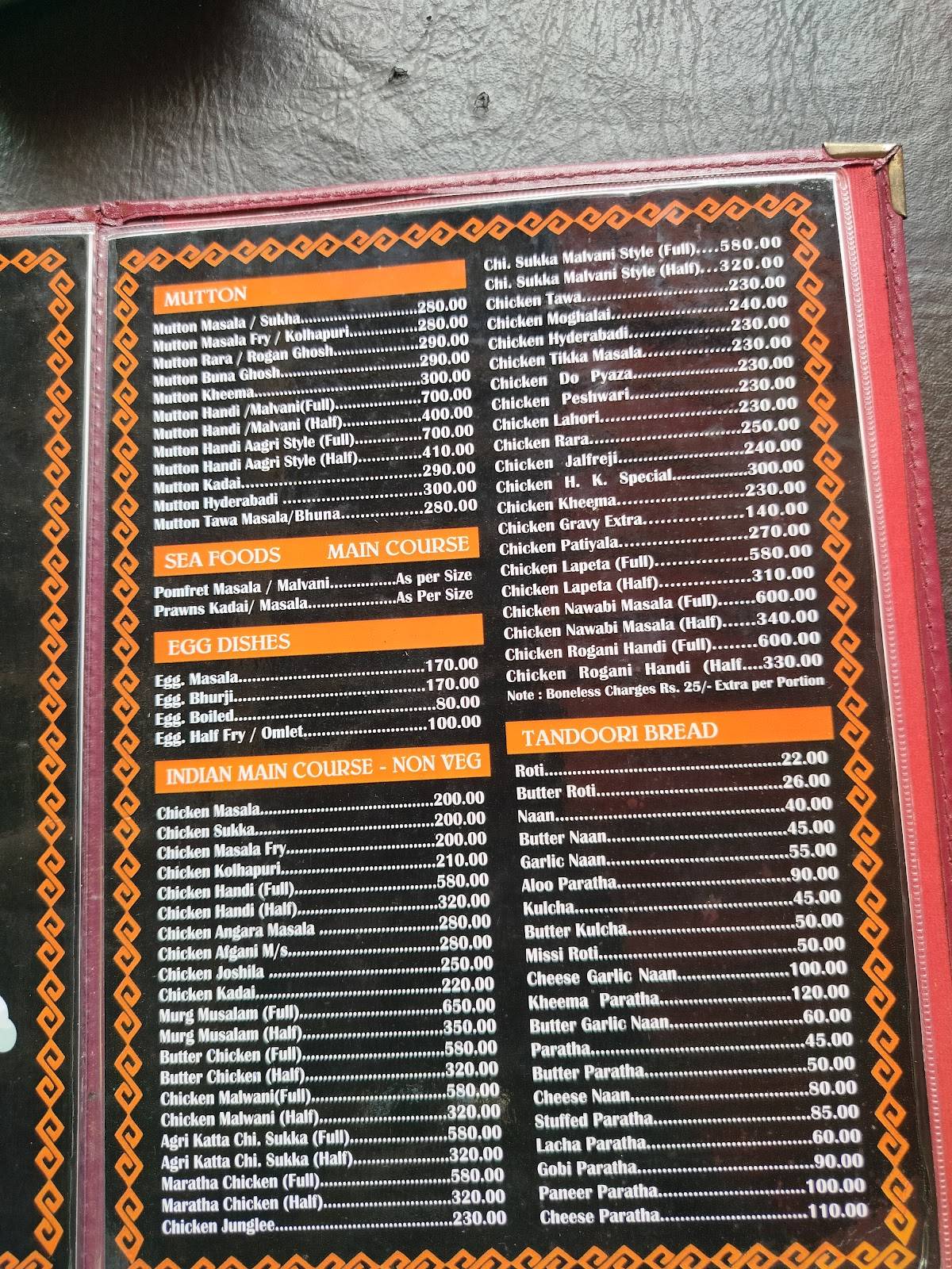 Harish Kitchen menu