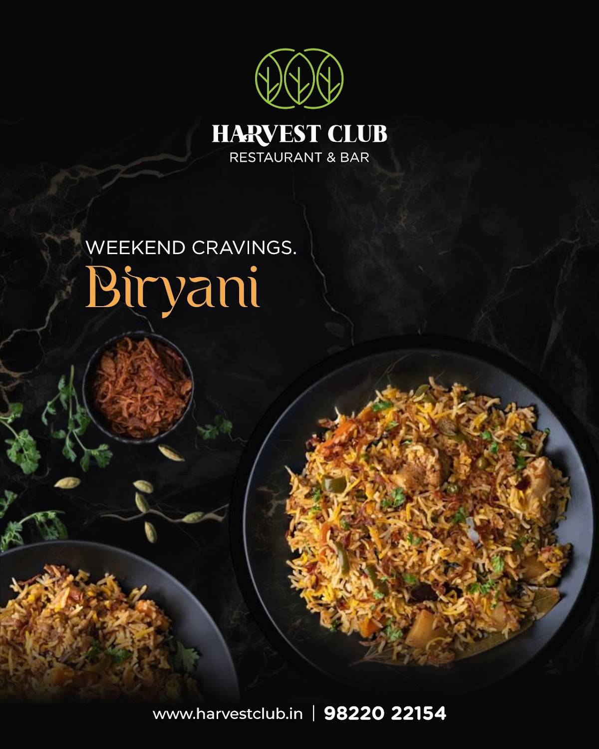 Harvest Club menu