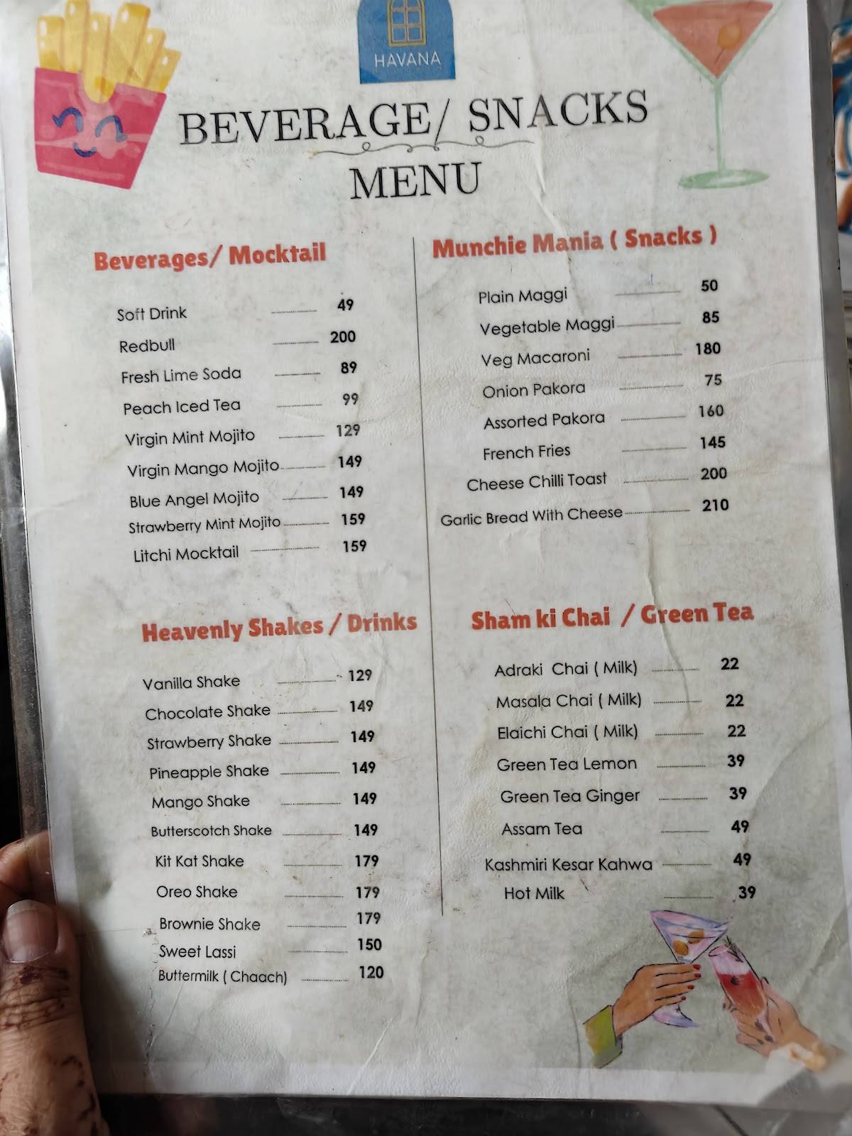 Havana Kitchen menu
