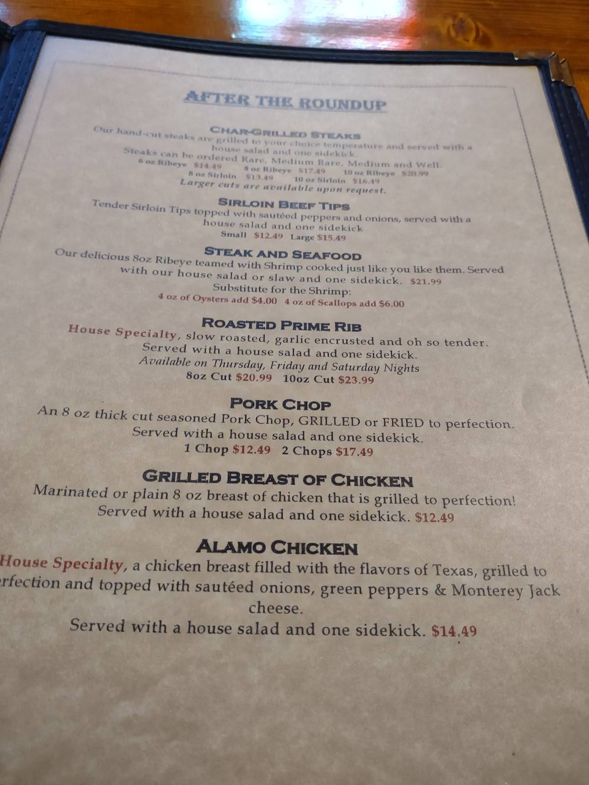 Menu at HitchN Post Restaurant, Williamston