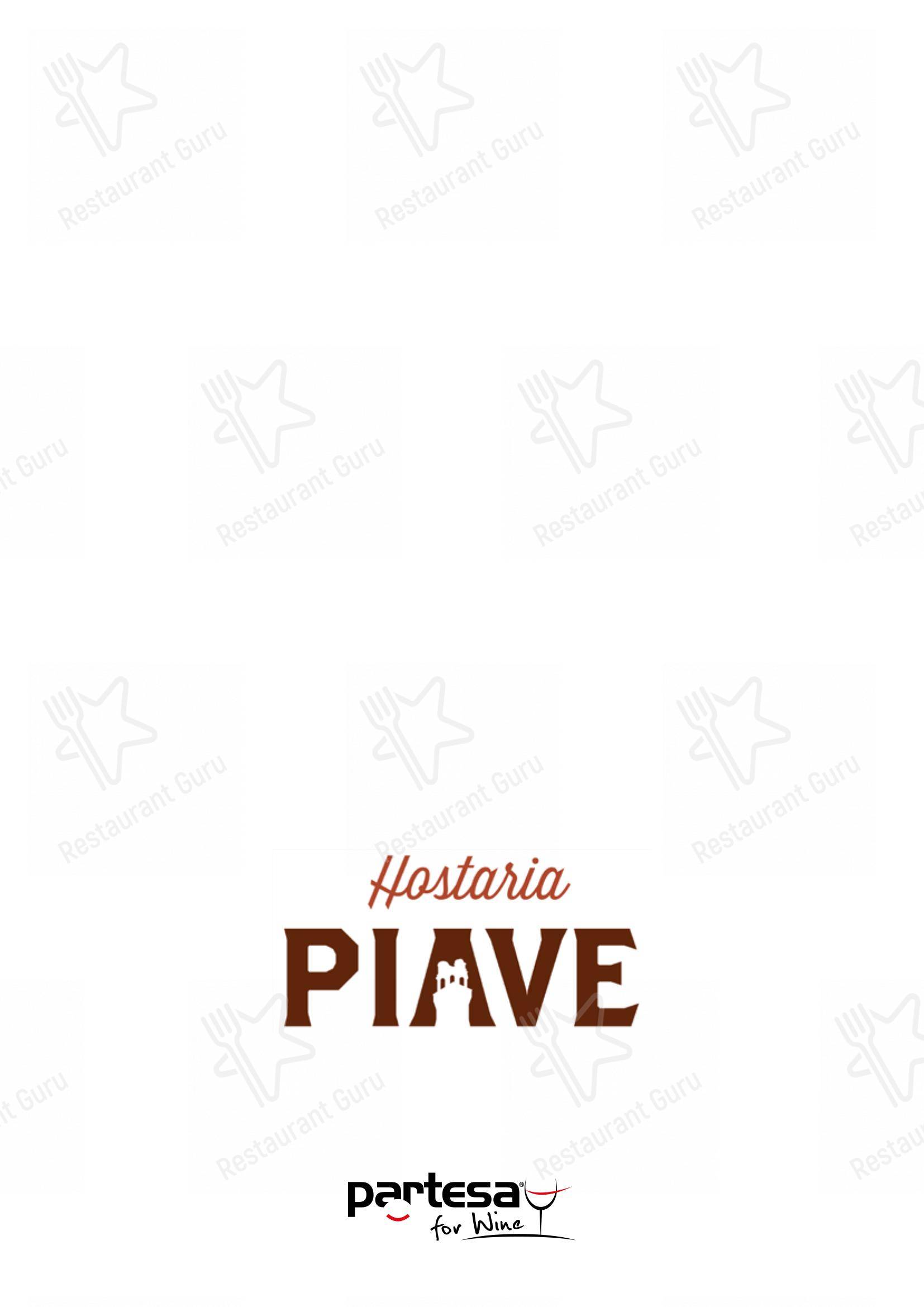 Hostaria Piave in Padova - Menu
