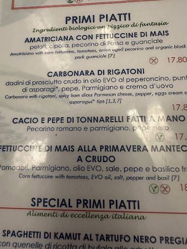 Menu di Hosteria del Mercato 