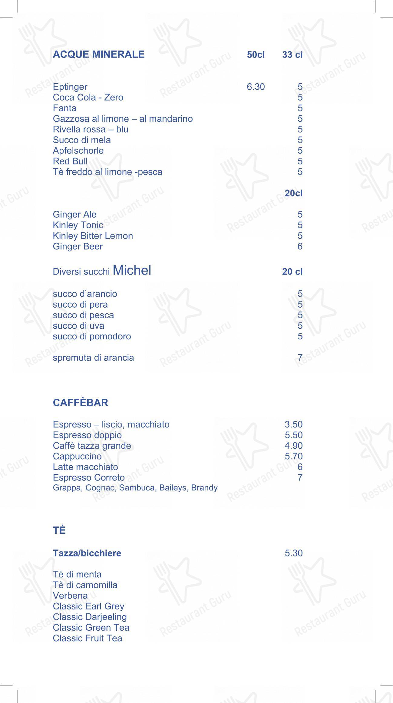 Menu di Hotel Casa Berno - 菜单