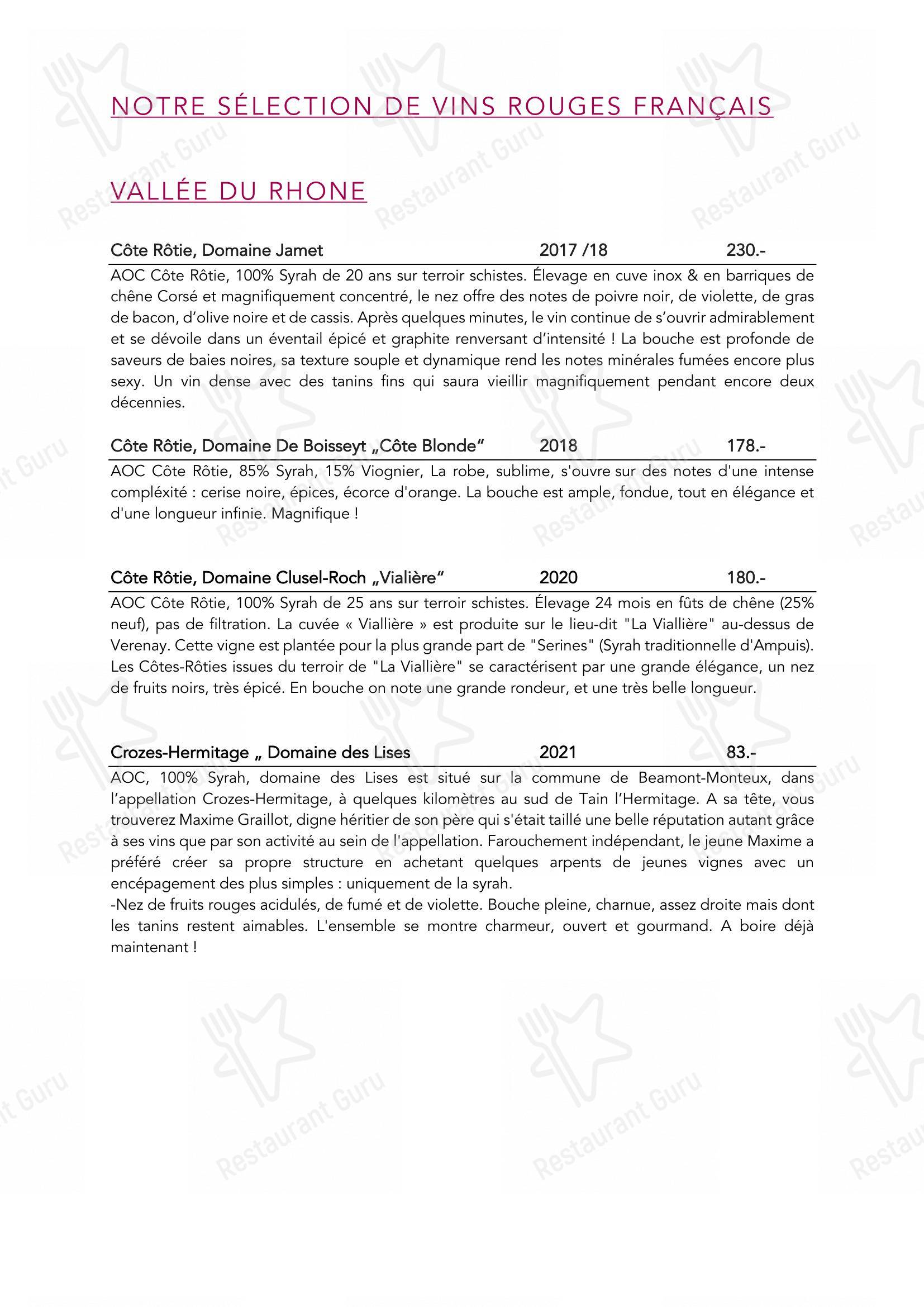 Menu di Restaurant Hôtel de Ville - Детское