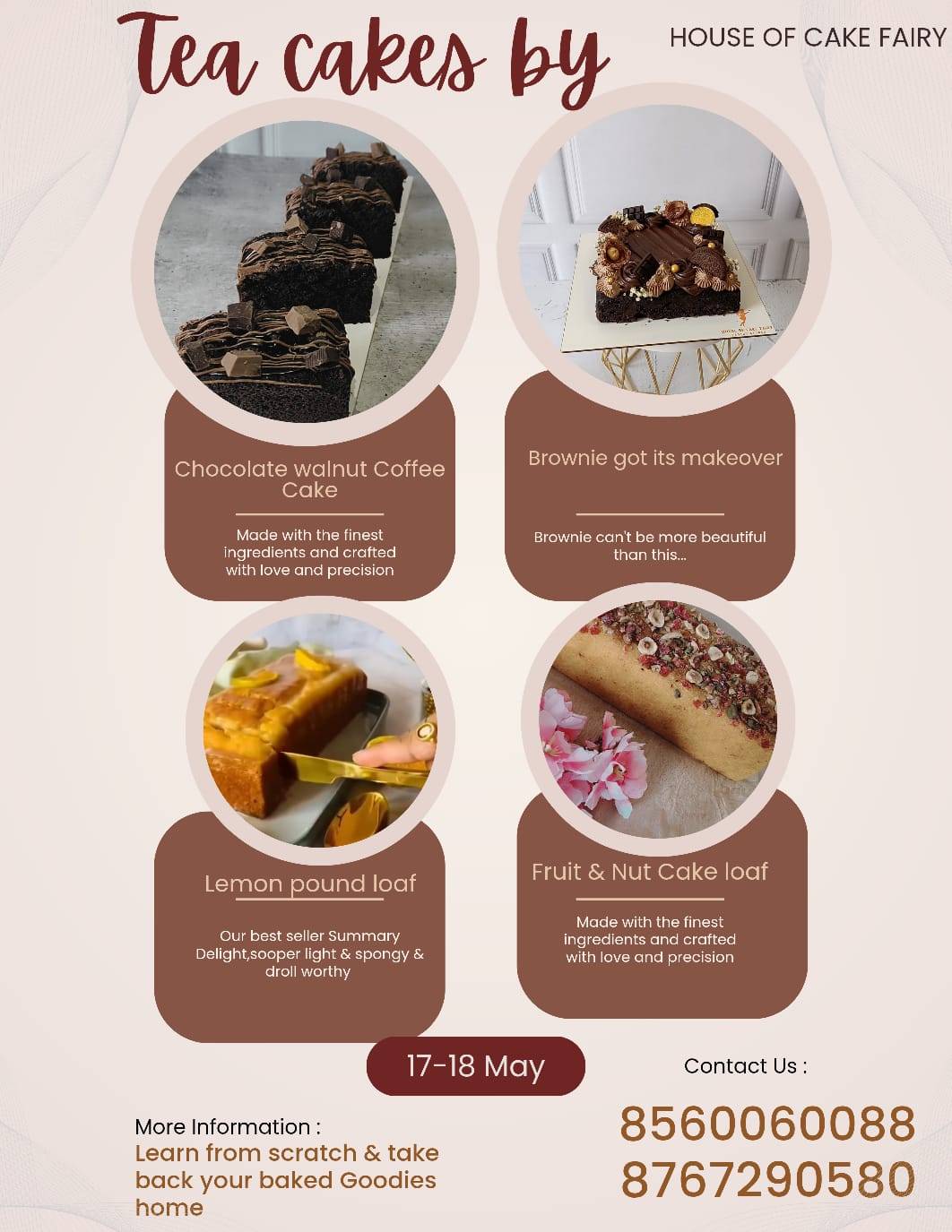 House of cake fairy menu