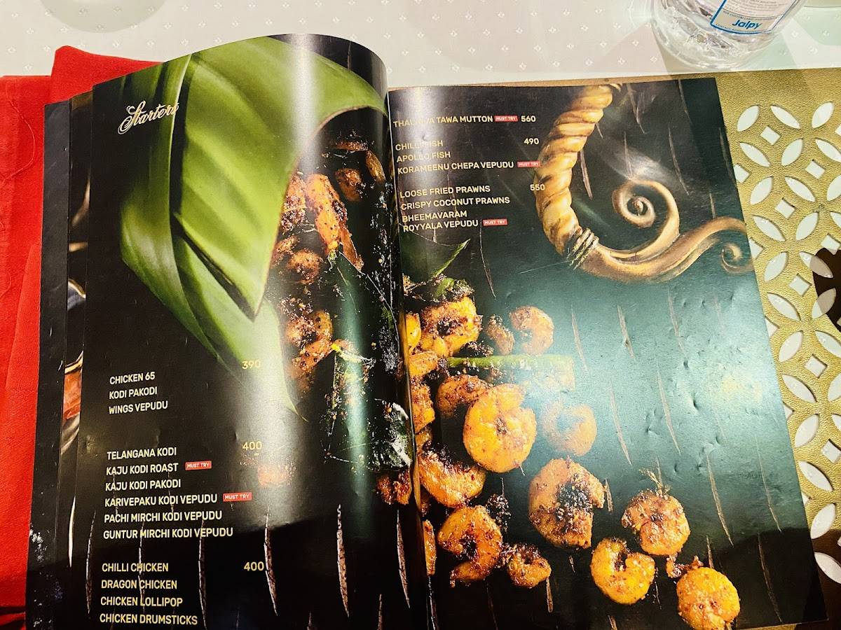 Pakka Local, Kondapur menu