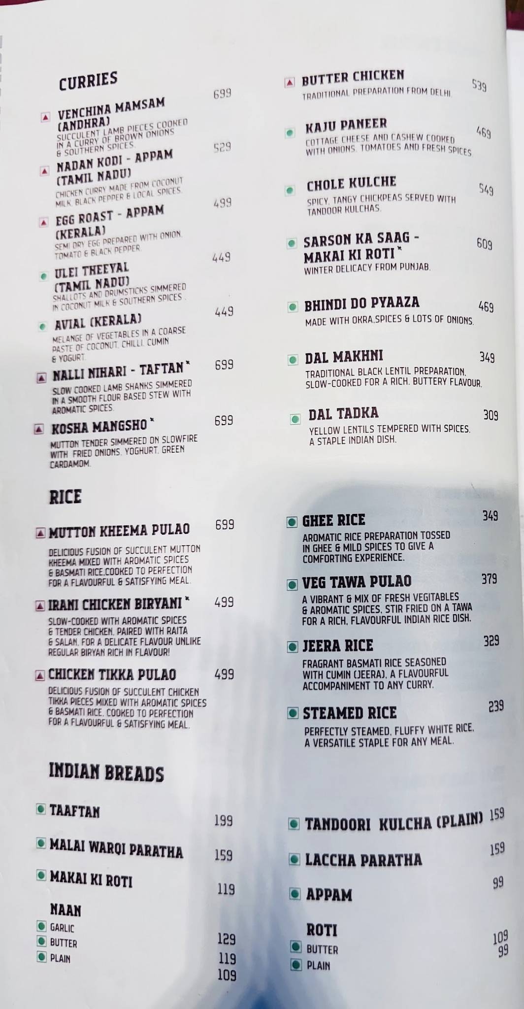 Roast CCX - Coffee & Culinary Xperience menu