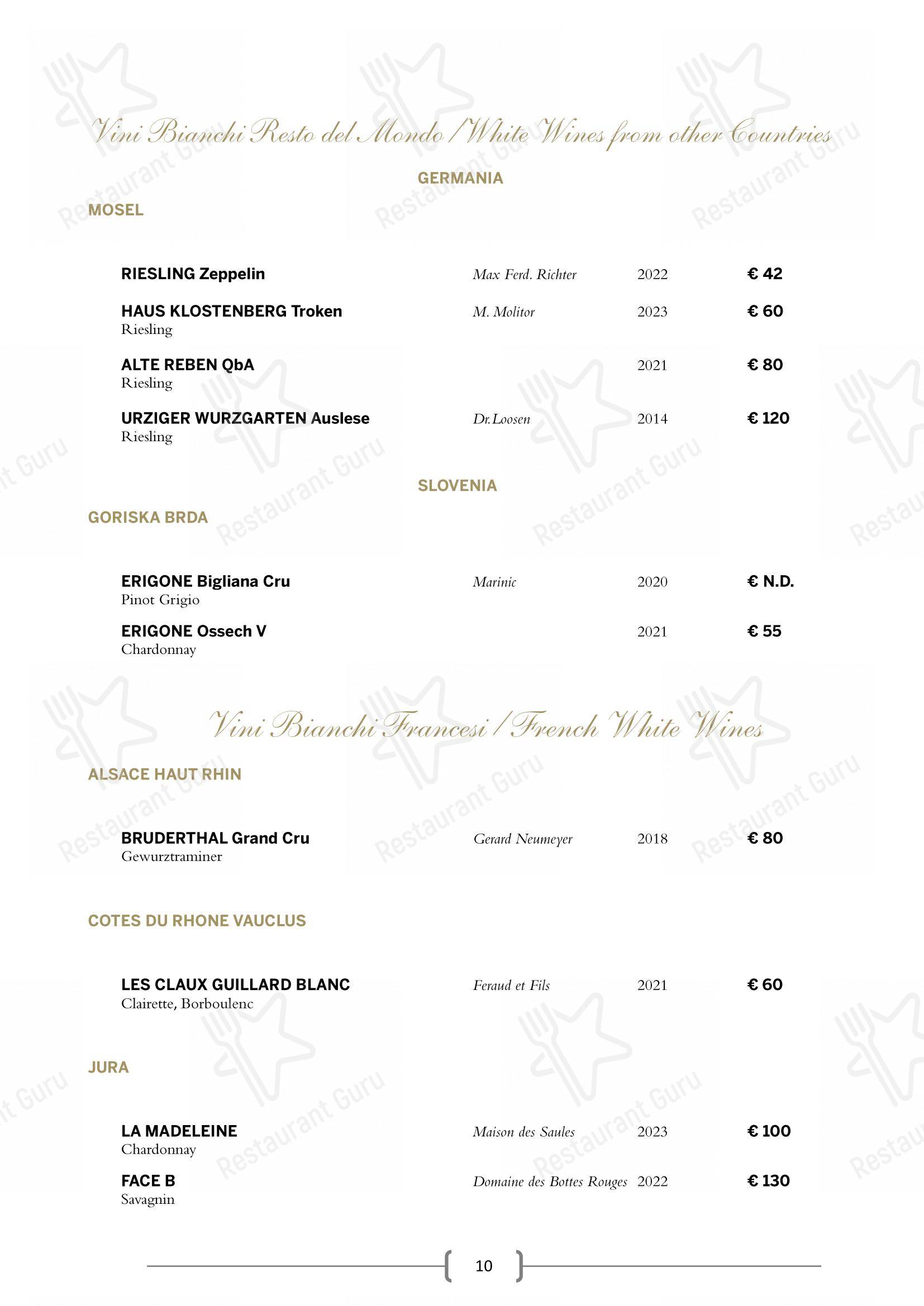 Крафт меню per I Carracci ristorante