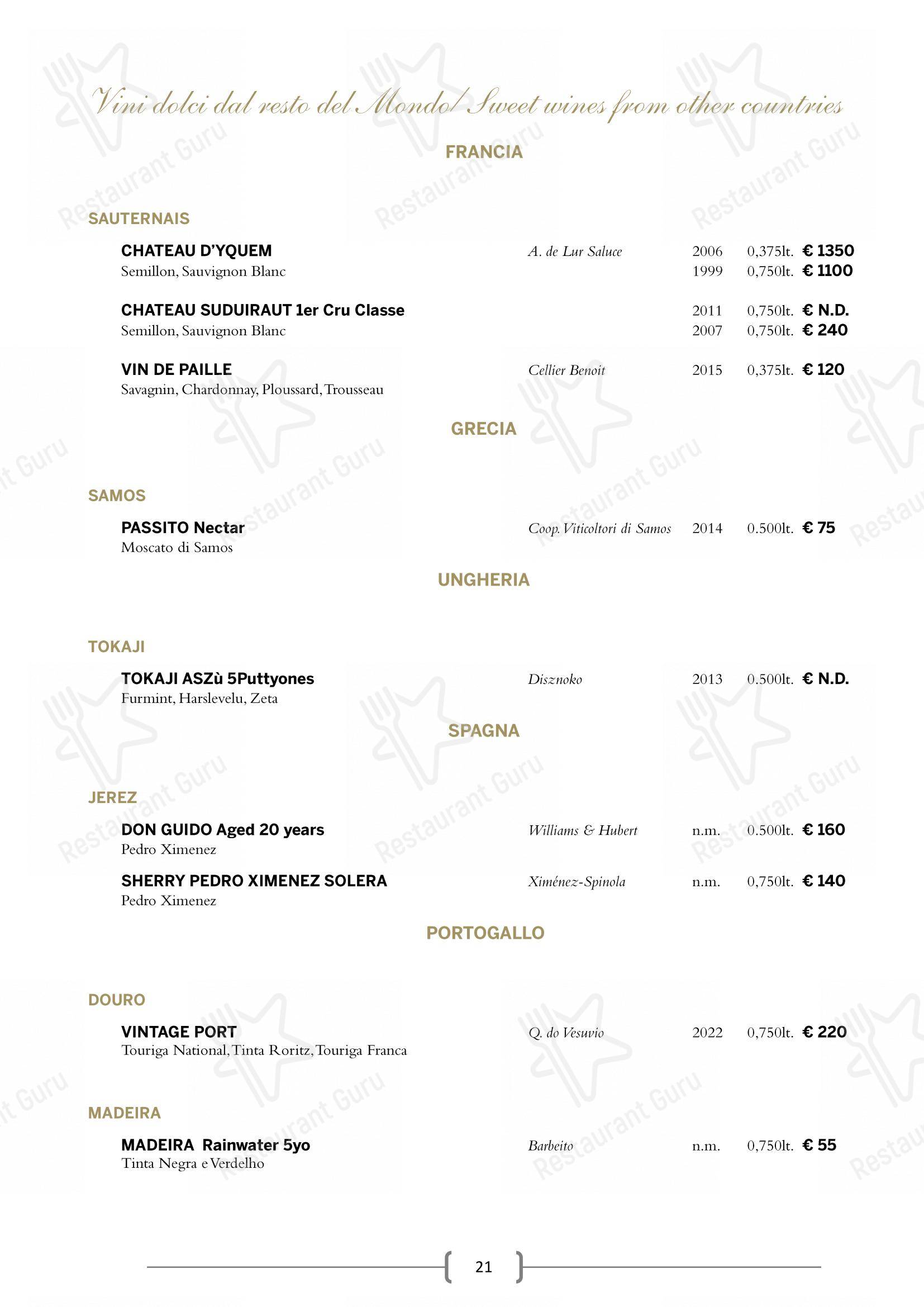 Menu di I Carracci - Крафт меню