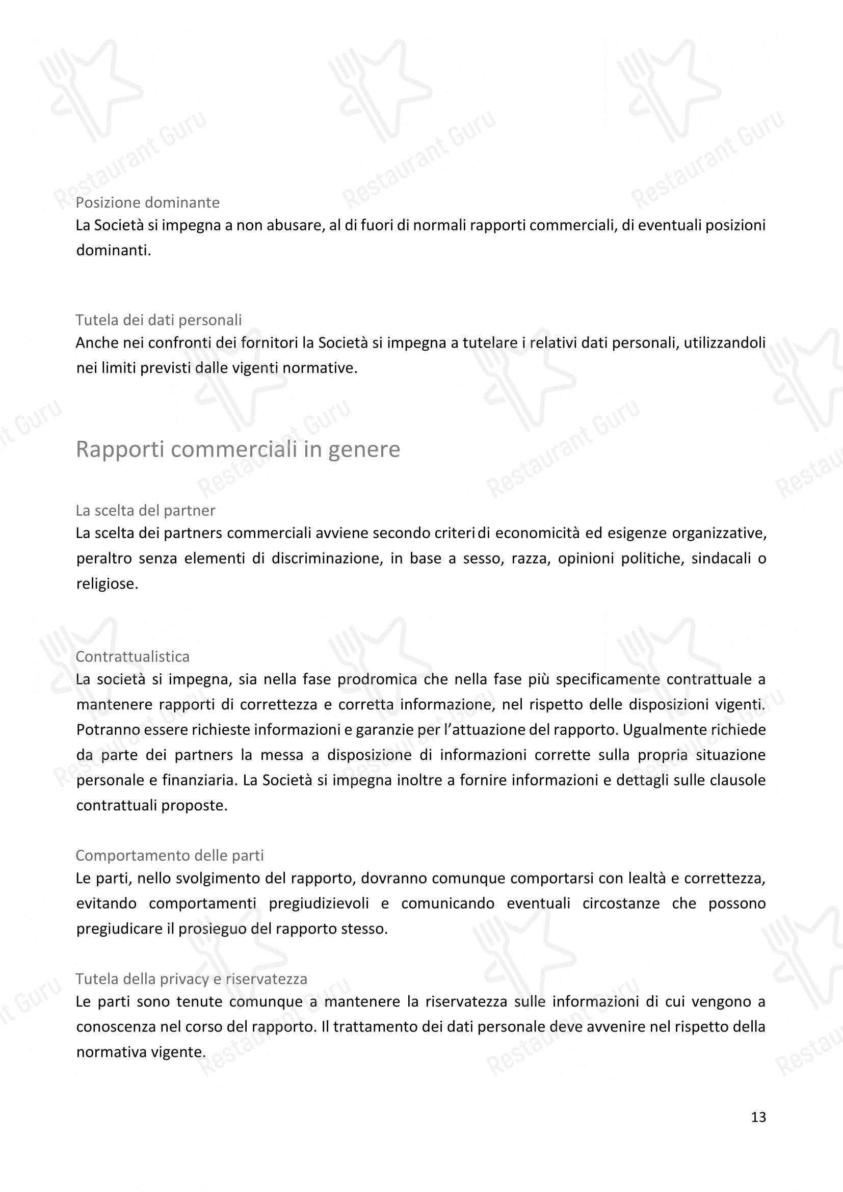 Takeaway Menu per I Carracci in Bologna