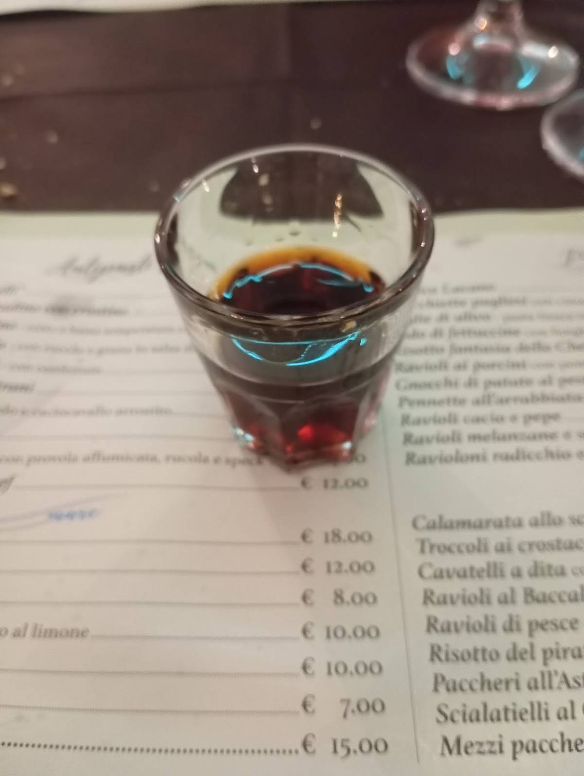 Menu di I Gemelli 