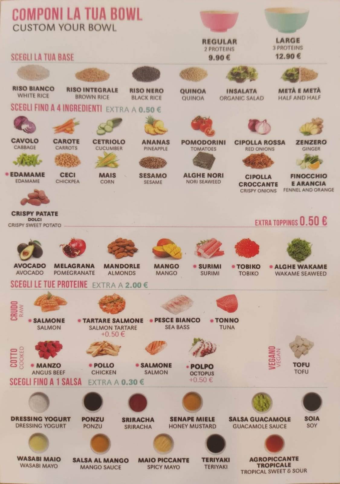 Menu di I LOVE POKE - MONCALIERI 