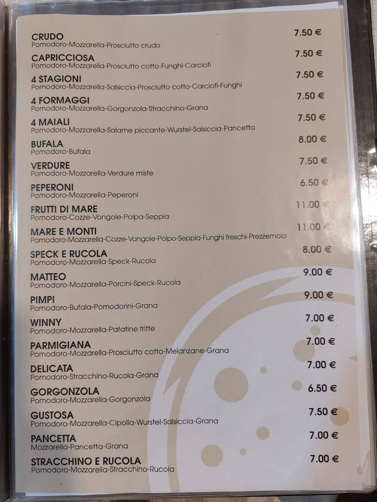 Menu di Il Pizzavendolo 2 