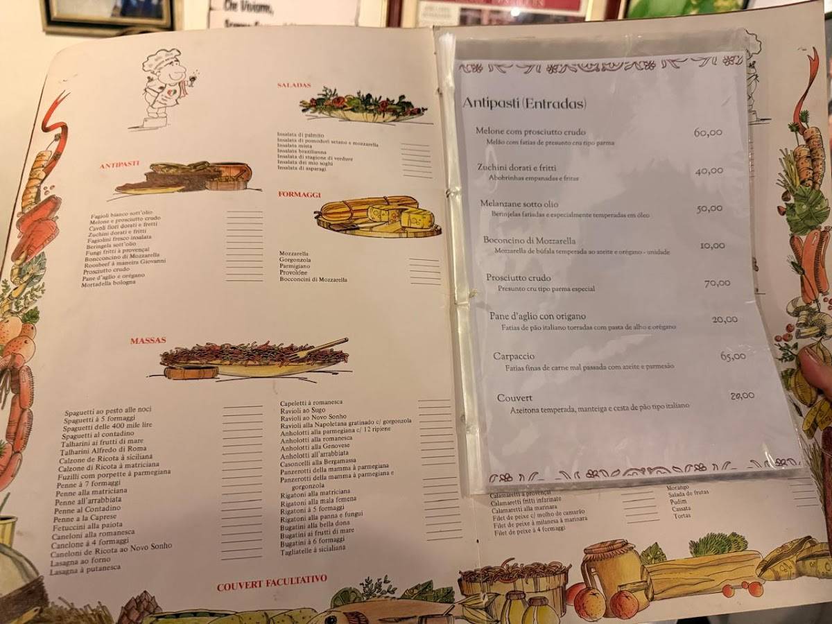 Il Sogno Di Anarello cardápio