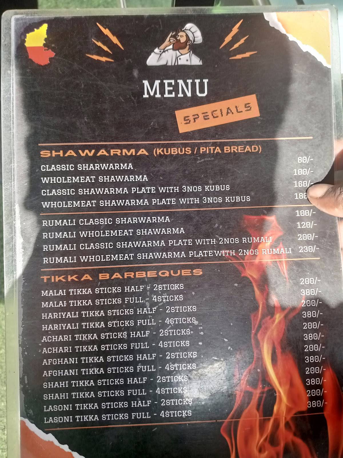 Irani Chai Point - DLF menu