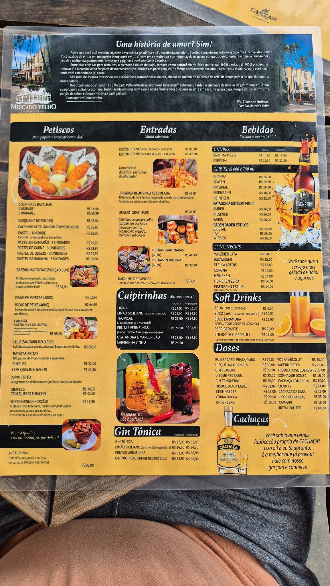 Café e Restaurante Mercado Velho cardápio