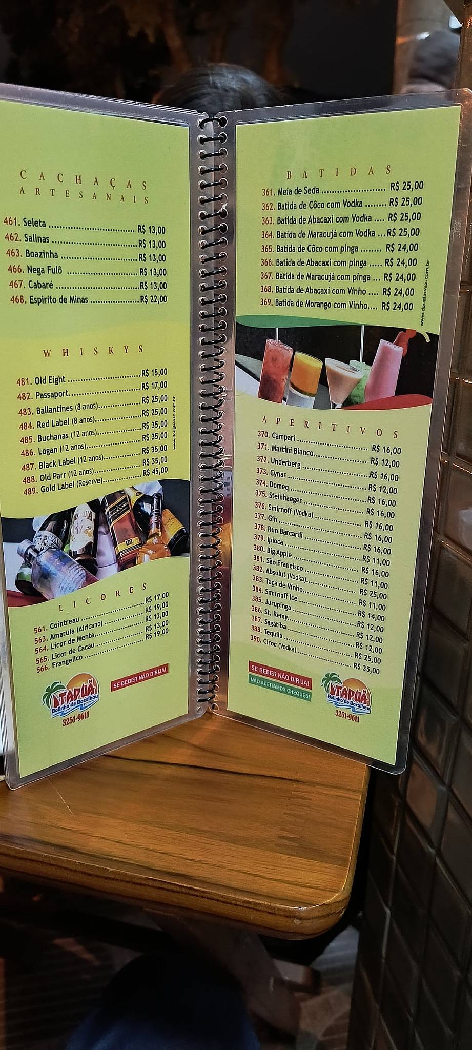 Bar E Lanchonete Itapuã cardápio