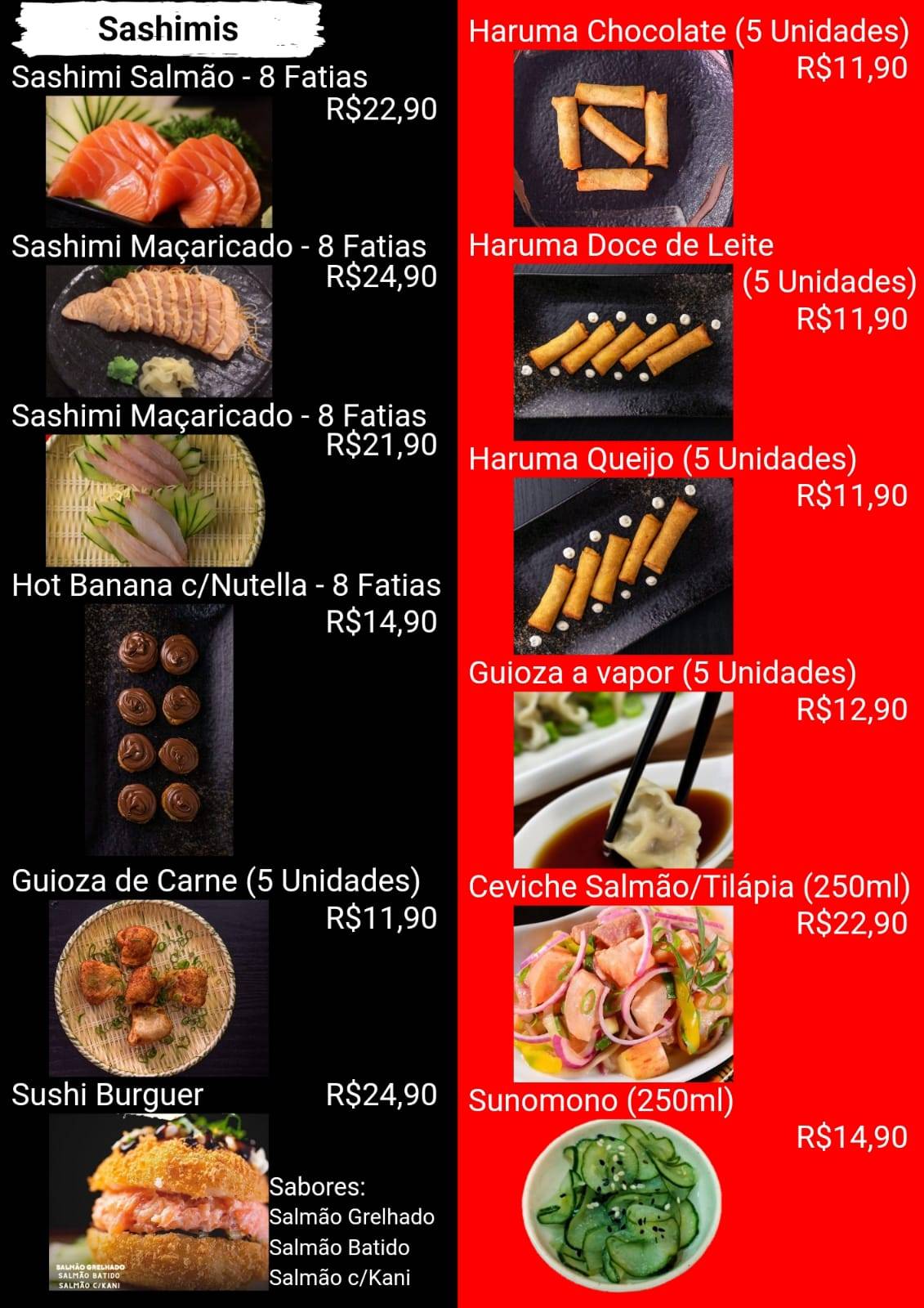 Itsuki Sushi Mauá cardápio