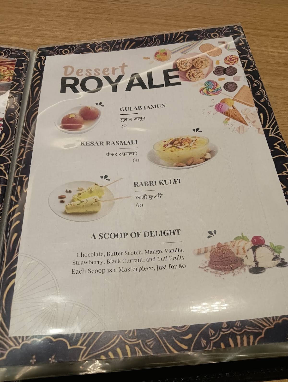 JAI SHREE RESTAURANT menu