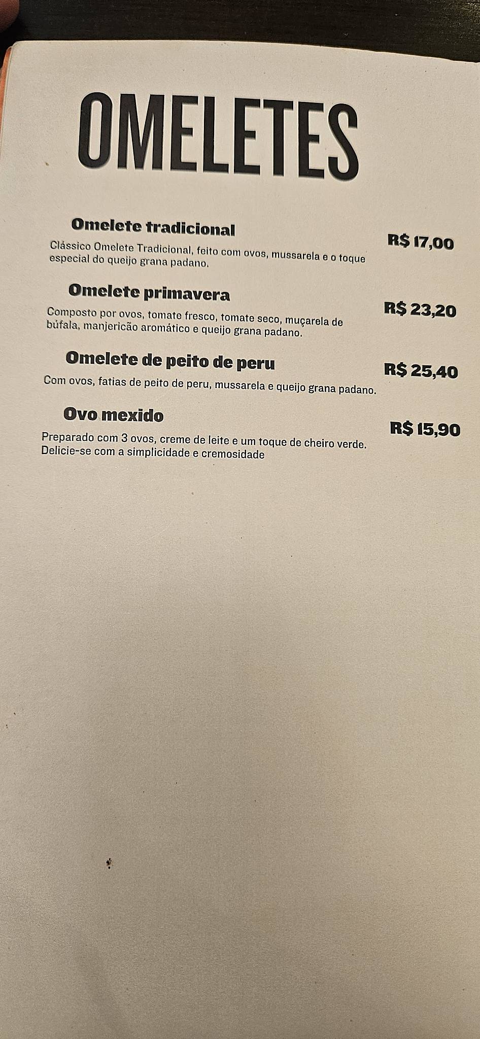 Jauense Confeitaria - Batel cardápio