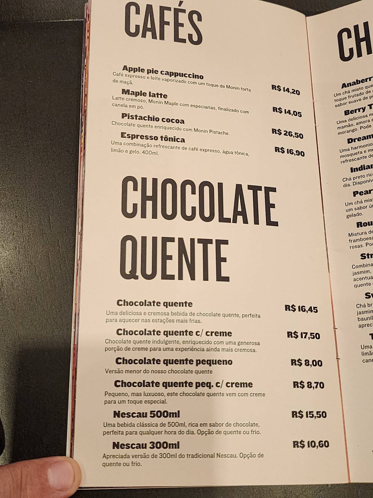 Jauense Confeitaria - Batel cardápio