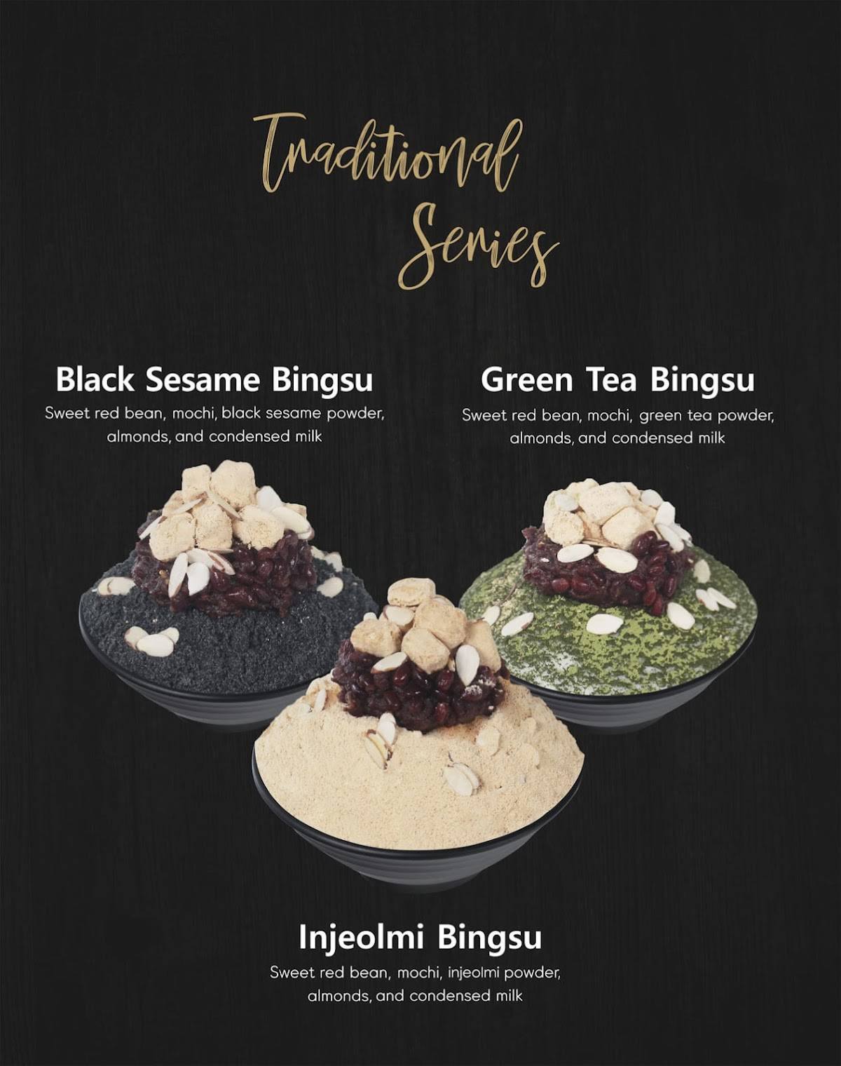 Menu at Jejubing Dessert Cafe, Honolulu