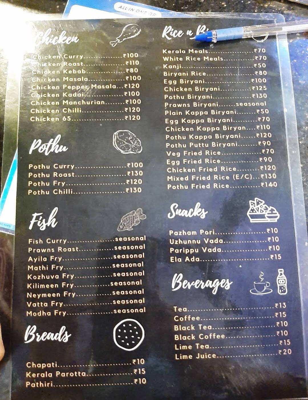 Jose Mess - S.G Palya menu