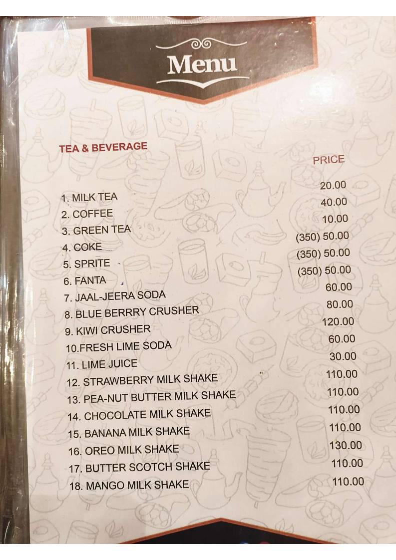 Juihal. The Ethnic Kitchen menu