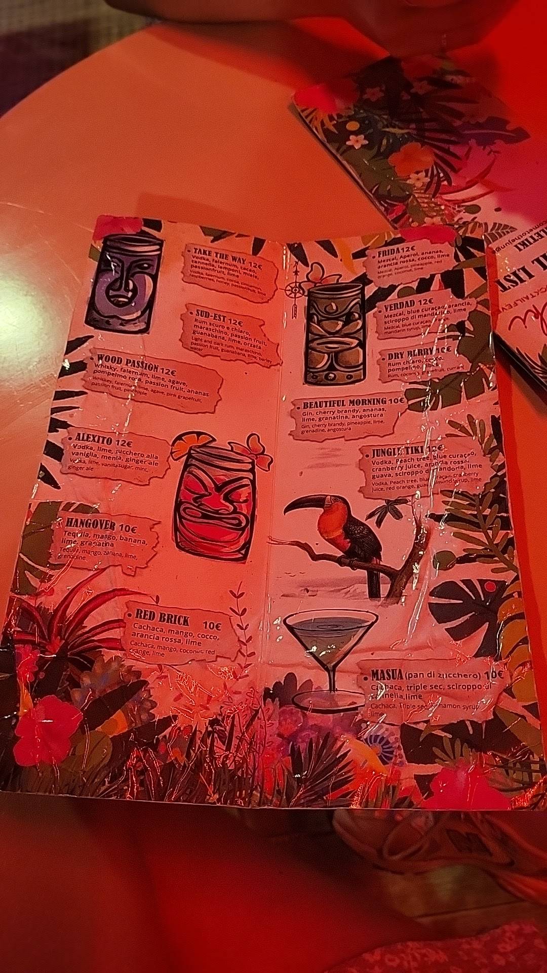 Menu di Jungle Tiki 