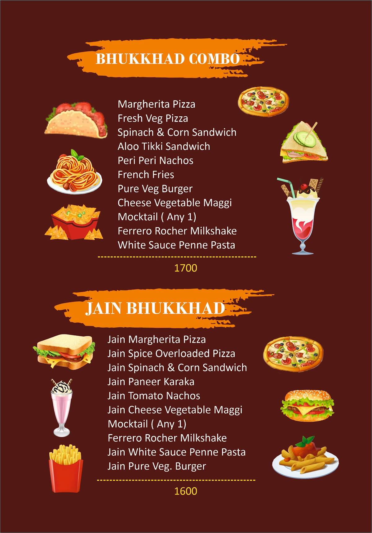 Just Bake Cake Shop & Coffee House Kolhapur menu