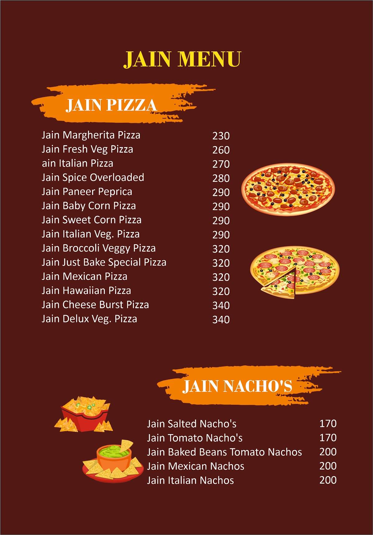 Just Bake Cake Shop & Coffee House Kolhapur menu