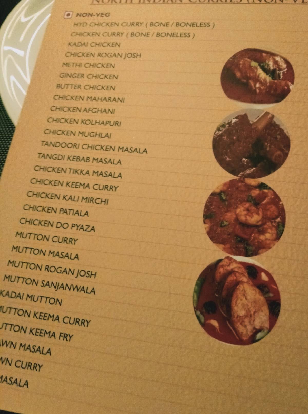 Menu at Ammama Gari illu, Kakinada, near Janmabhoomi Park Road