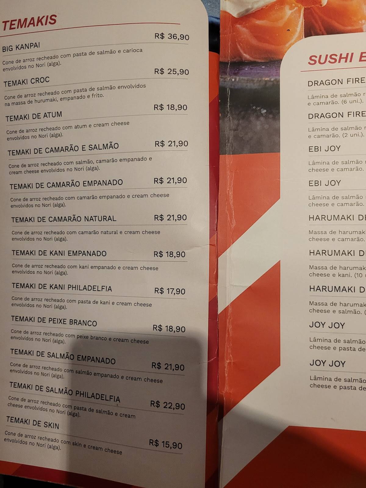 Kanpai Sushi Lounge cardápio