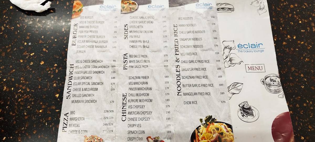 Eclair- The Bakery Lounge ( 100% eggless bakery menu