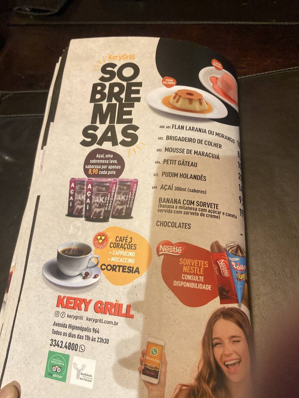LDN Grill cardápio