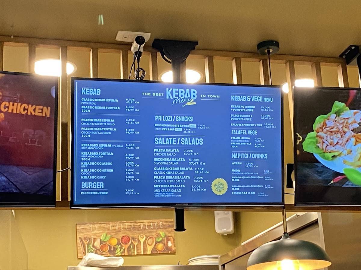 Menu di Kebab City 