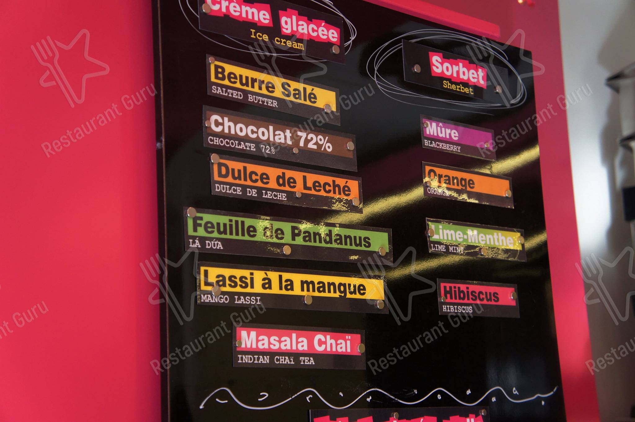 Menu de Kem Coba