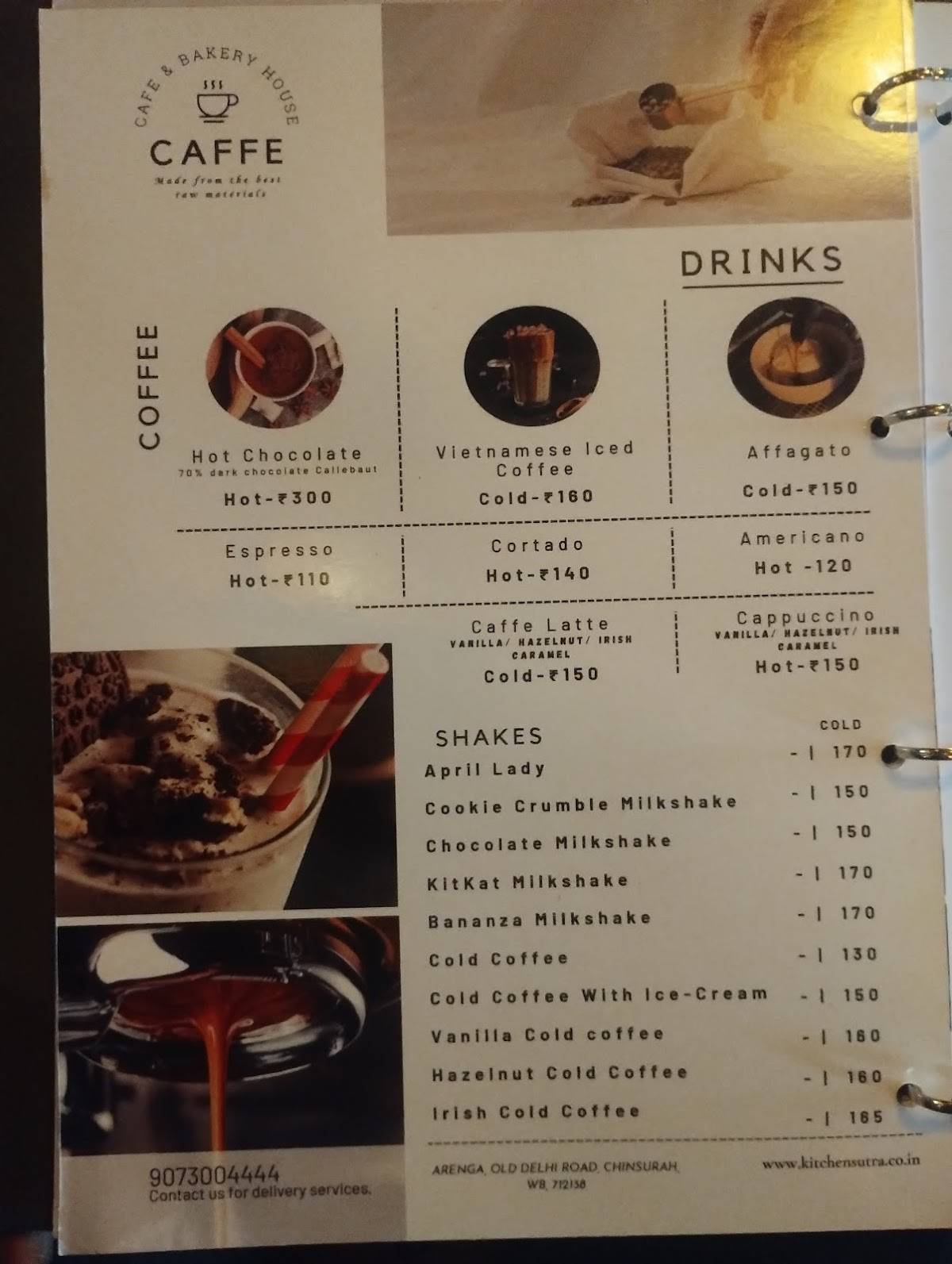 Kitchen Sutra menu