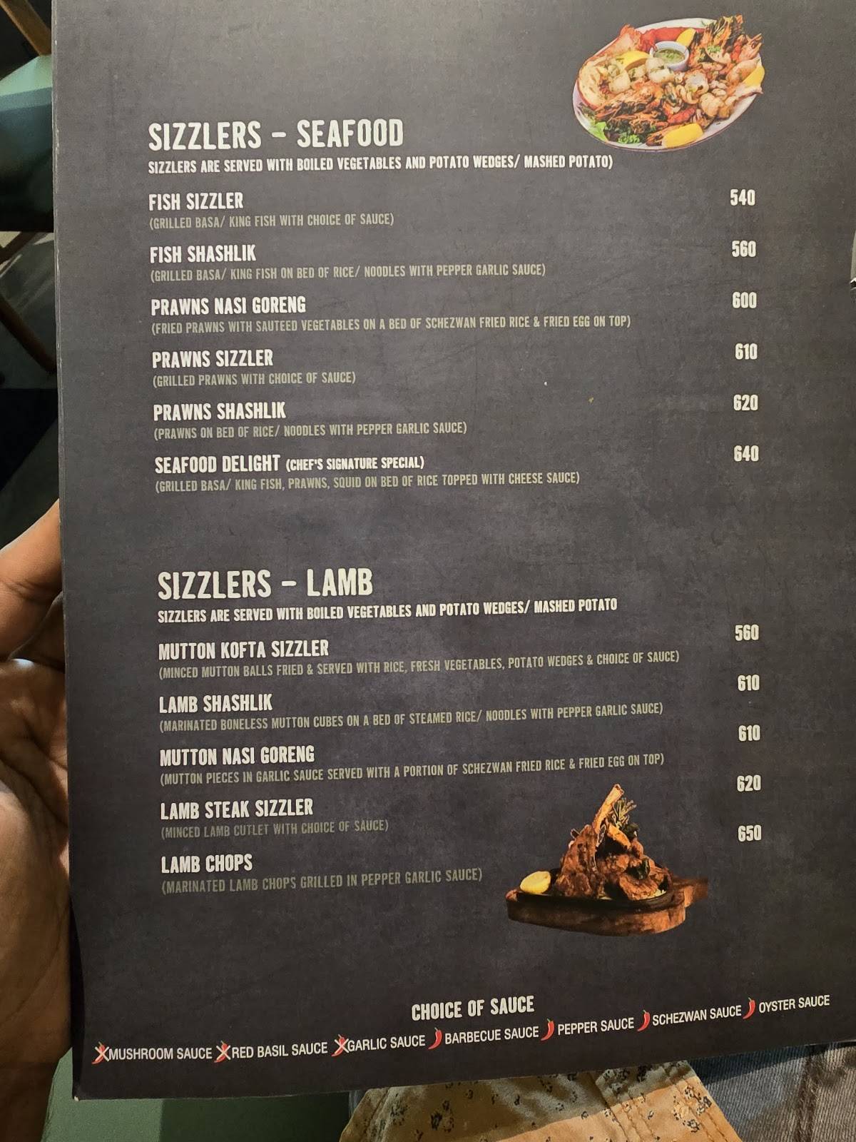 Kobe Sizzlers Mak Mall menu