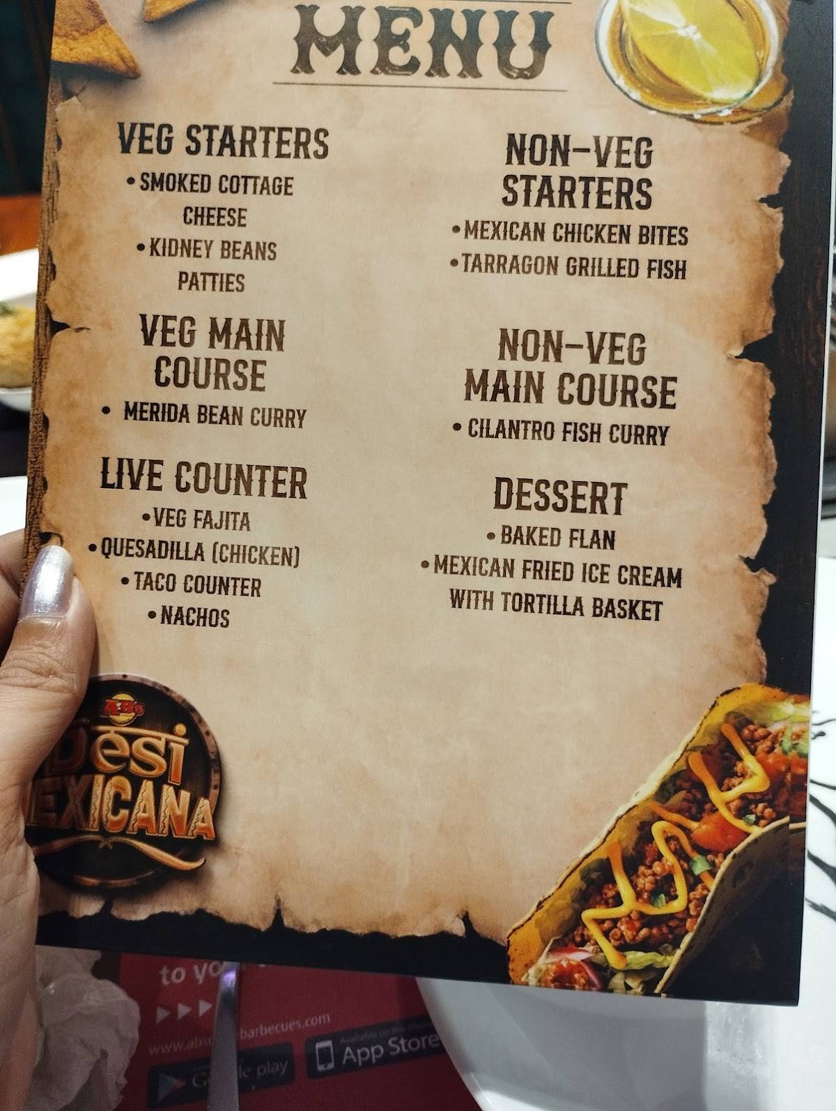 Barbeque Nation- Salt Lake, Kolkata menu