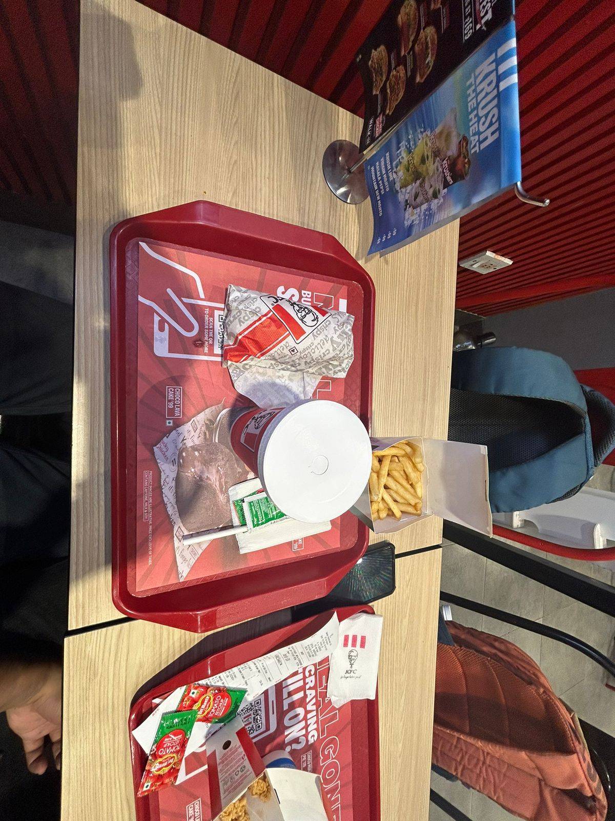 KFC menu