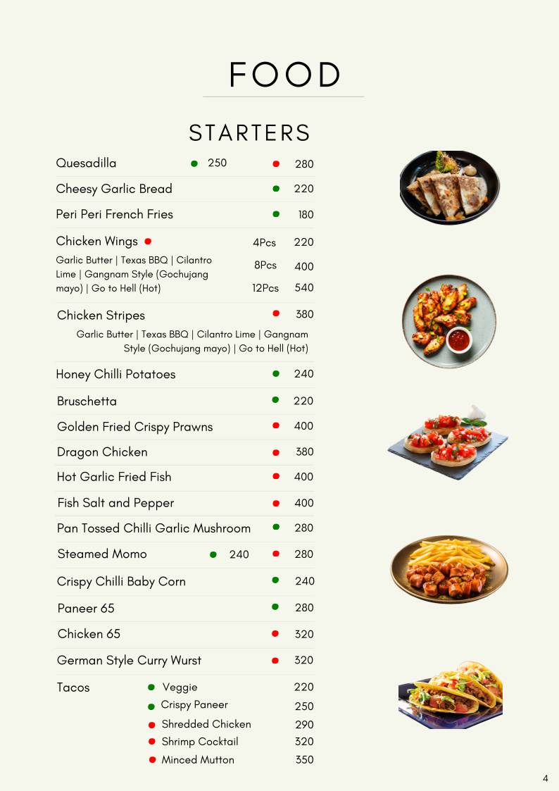 Kaffee Am Salzsee (Coffee at Salt Lake) menu