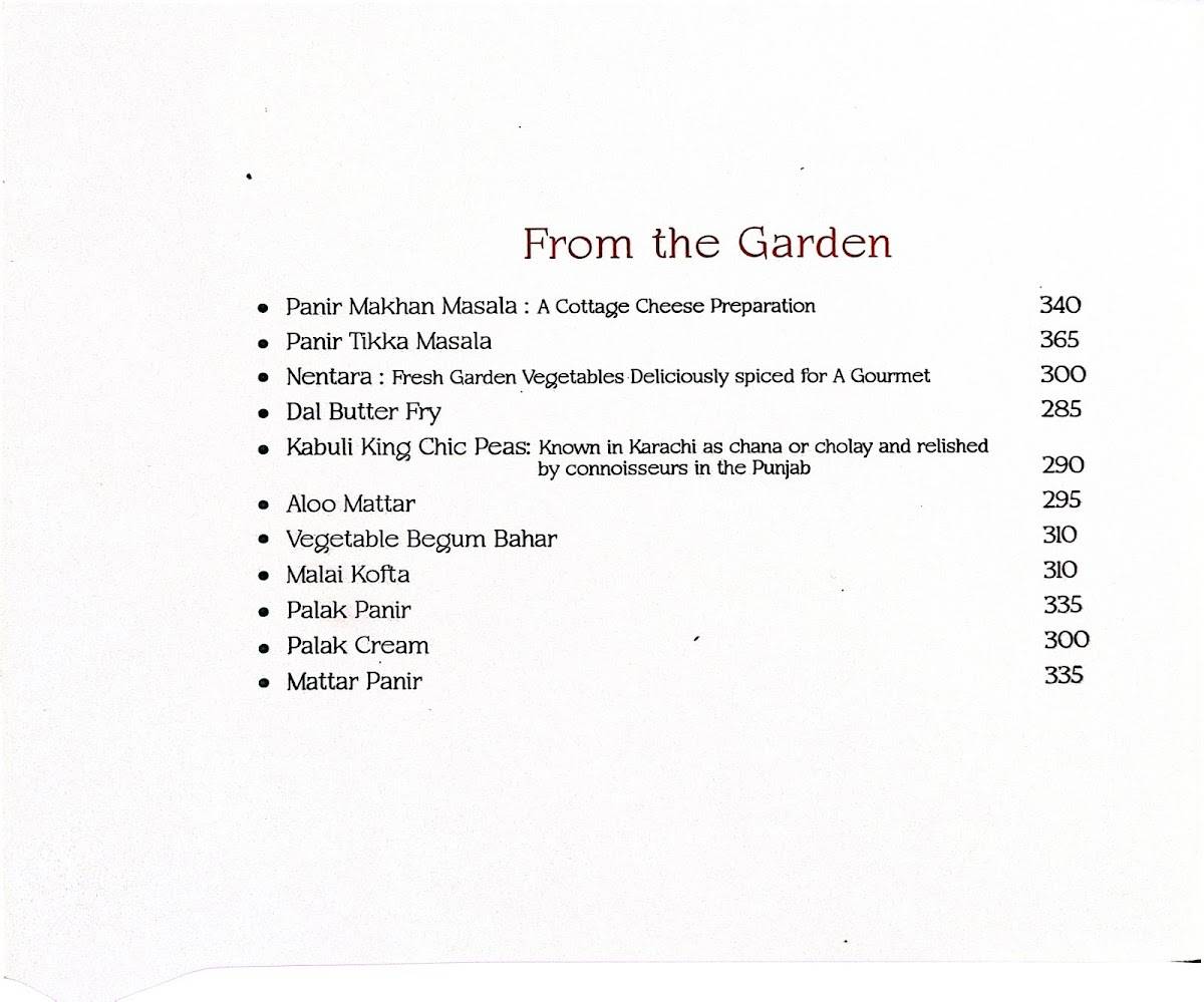 Peter Cat menu